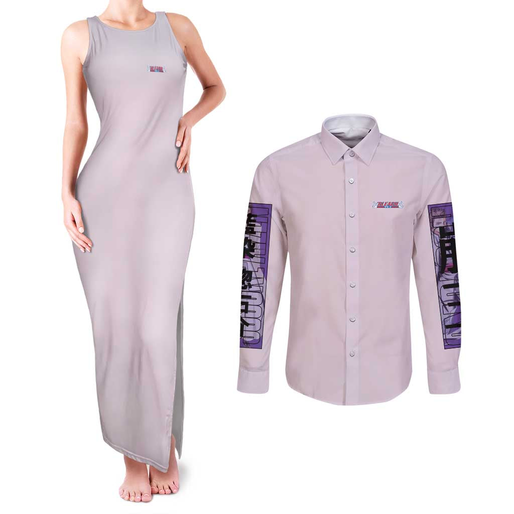 Sosuke Aizen Bleach Couples Matching Tank Maxi Dress and Long Sleeve Button Shirt Anime Style