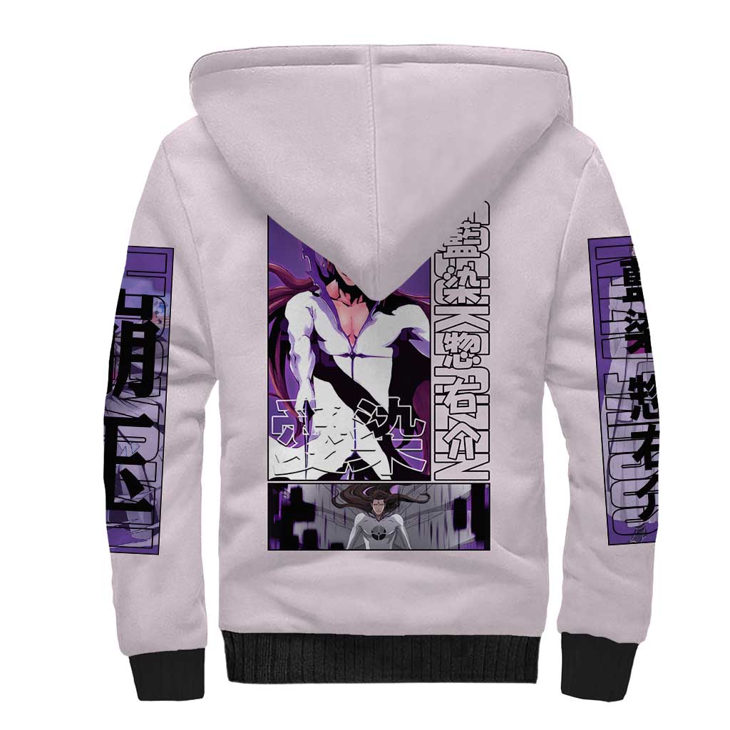Sosuke Aizen Bleach Sherpa Hoodie Anime Style