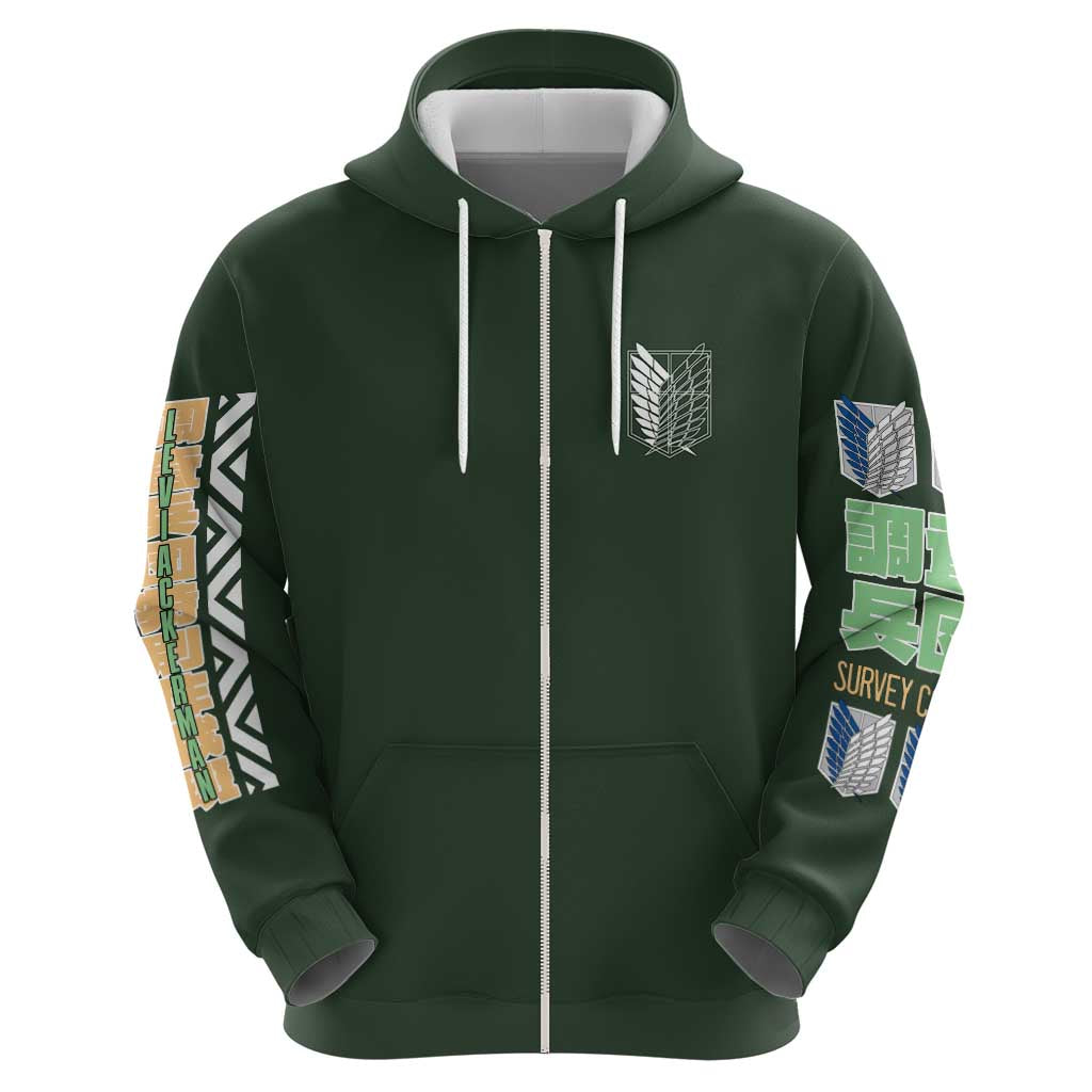 Levi Ackerman V2 Attack on Titan Hoodie Anime Style