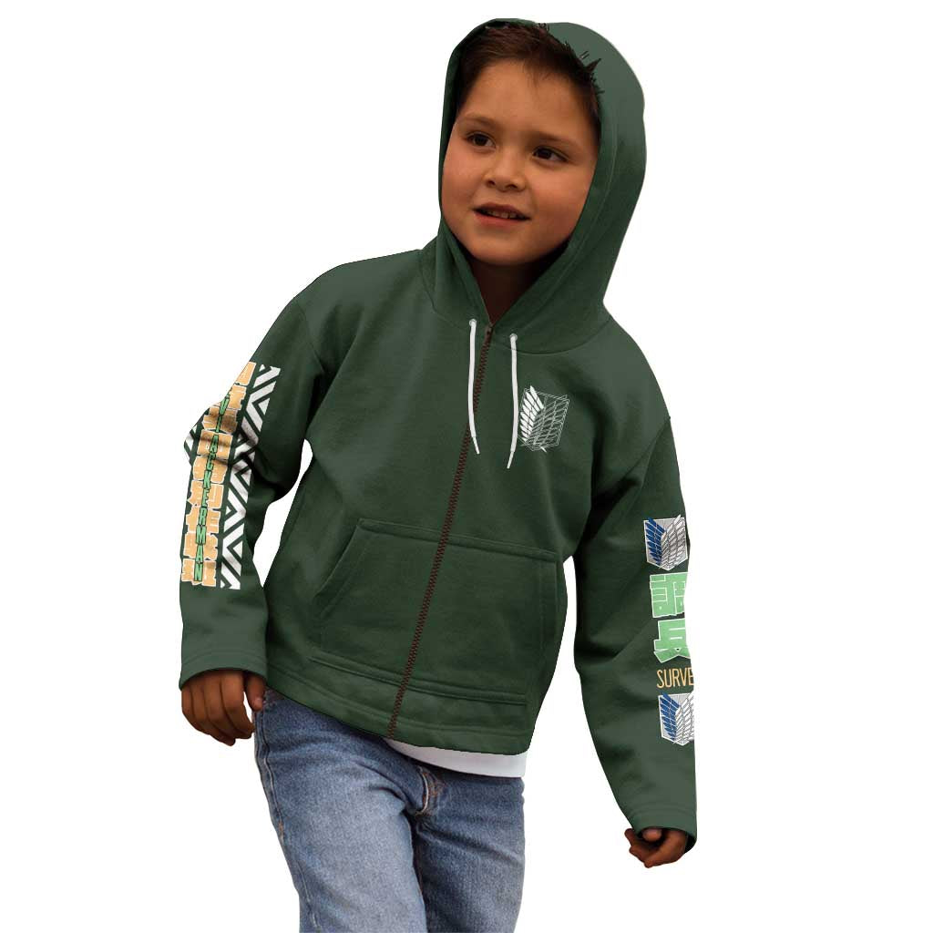 Levi Ackerman V2 Attack on Titan Kid Hoodie Anime Style