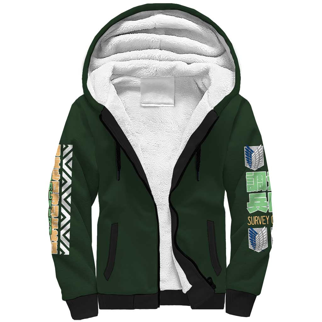 Levi Ackerman V2 Attack on Titan Sherpa Hoodie Anime Style