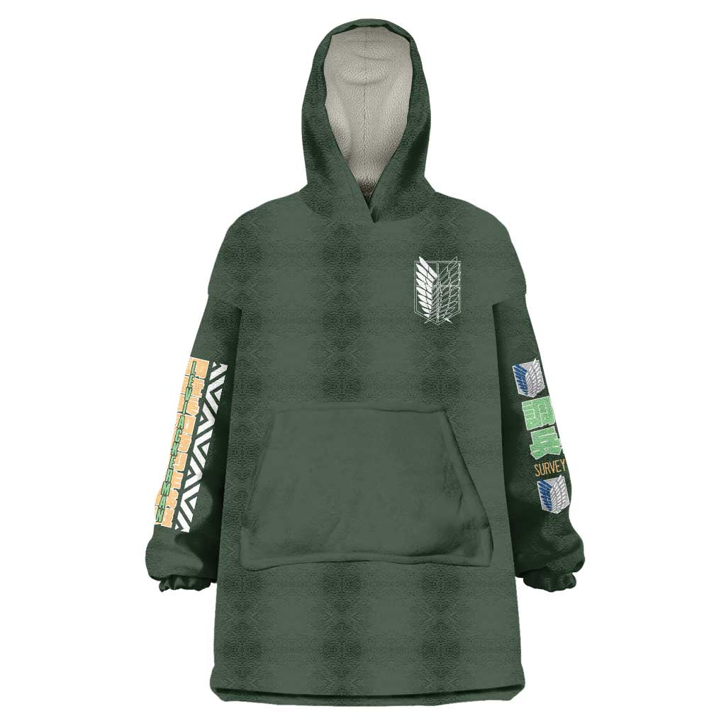 Levi Ackerman V2 Attack on Titan Wearable Blanket Hoodie Anime Style