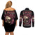 my-give-a-f-rose-skull-couples-matching-off-shoulder-short-dress-and-long-sleeve-button-shirt