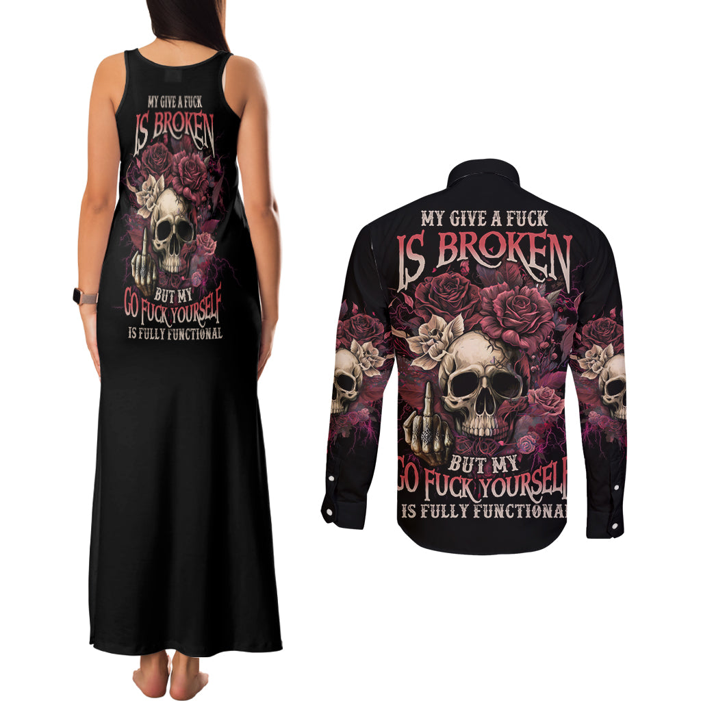 my-give-a-f-rose-skull-couples-matching-tank-maxi-dress-and-long-sleeve-button-shirt