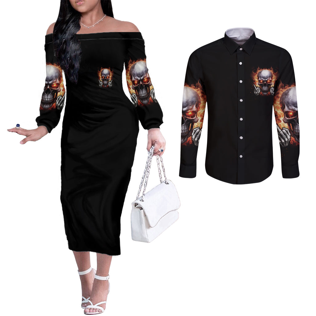 give-me-a-f-is-broken-but-my-go-f-yourself-couples-matching-off-the-shoulder-long-sleeve-dress-and-long-sleeve-button-shirt