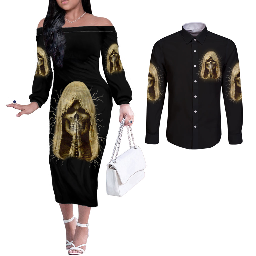 im-not-rude-i-just-have-the-balls-couples-matching-off-the-shoulder-long-sleeve-dress-and-long-sleeve-button-shirt