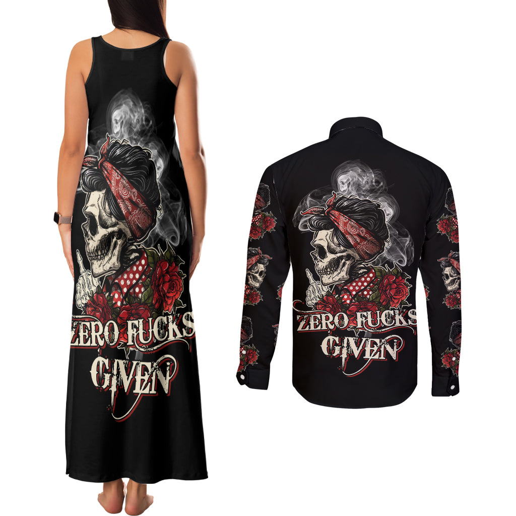 skl-rose-zero-fck-given-couples-matching-tank-maxi-dress-and-long-sleeve-button-shirt