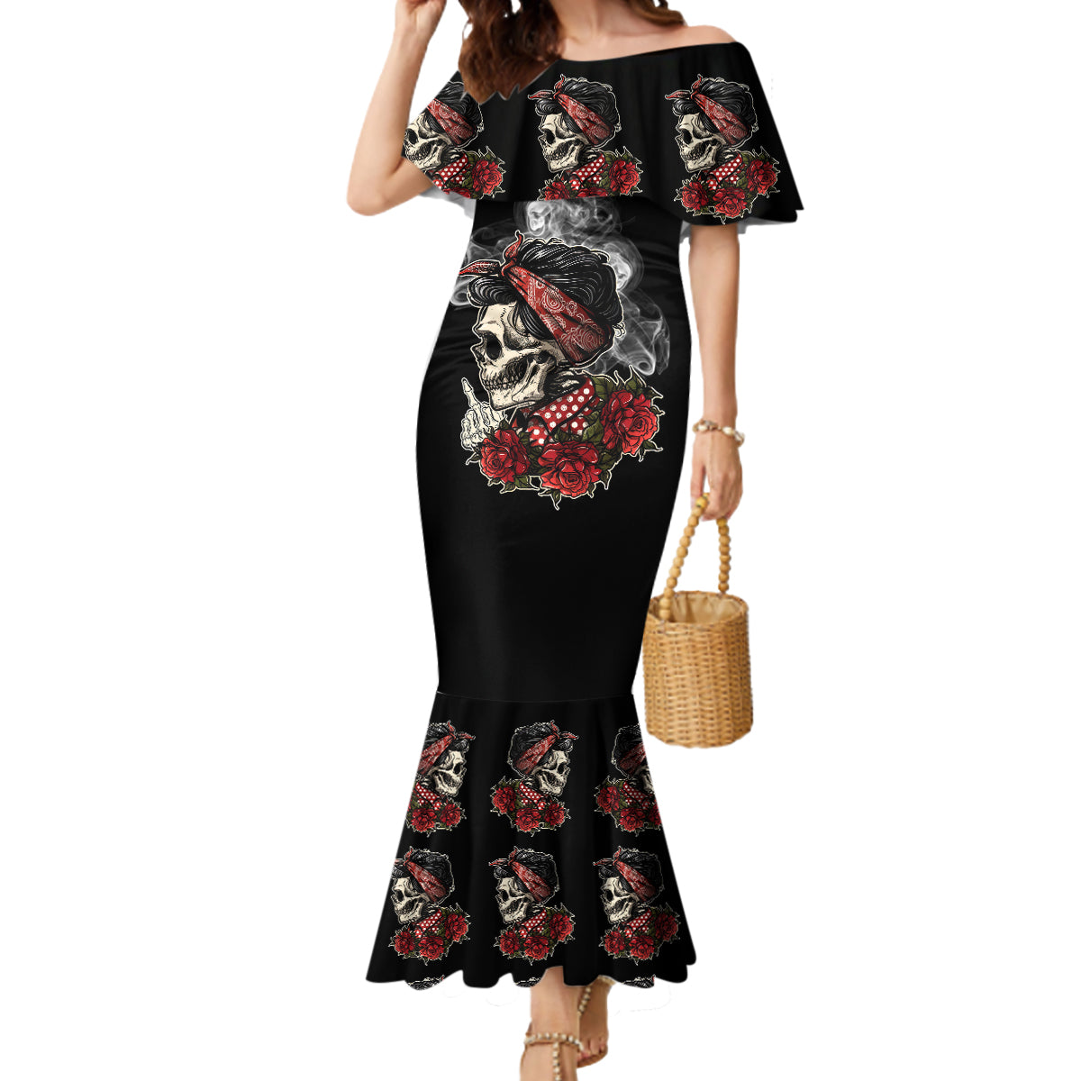 skl-rose-zero-fck-given-mermaid-dress