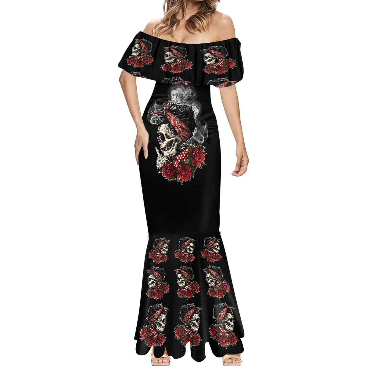skl-rose-zero-fck-given-mermaid-dress