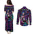 Trippy Jinx Arcane League of Legends Couples Matching Puletasi and Long Sleeve Button Shirt Game Art Mix Trippy Style