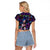 Trippy Jinx Arcane League of Legends Raglan Cropped T Shirt Game Art Mix Trippy Style