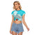 Trippy Porco Rosso Studio Raglan Cropped T Shirt Anime Style