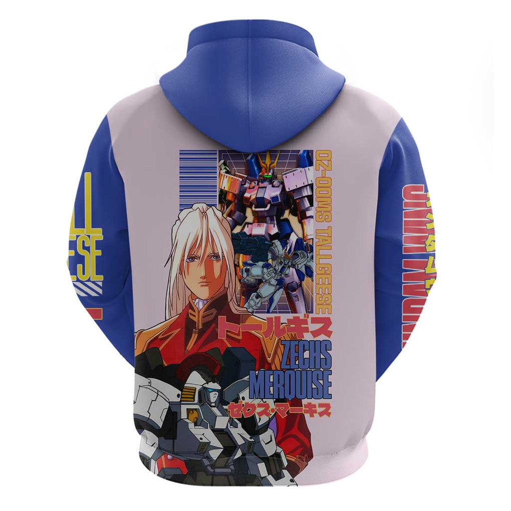 Tallgeese x Zechs Merquise Gundam Wing Hoodie Anime Style