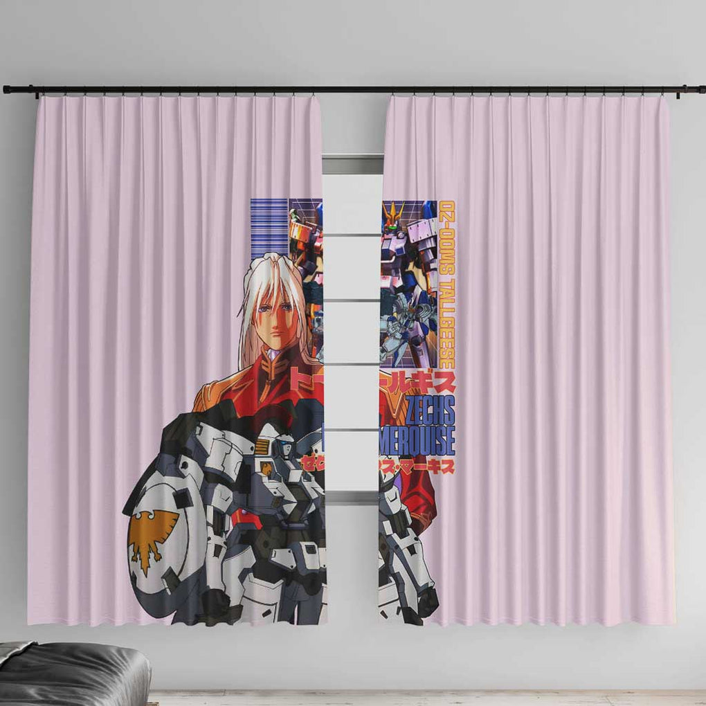 Tallgeese x Zechs Merquise Gundam Wing Window Curtain Anime Style