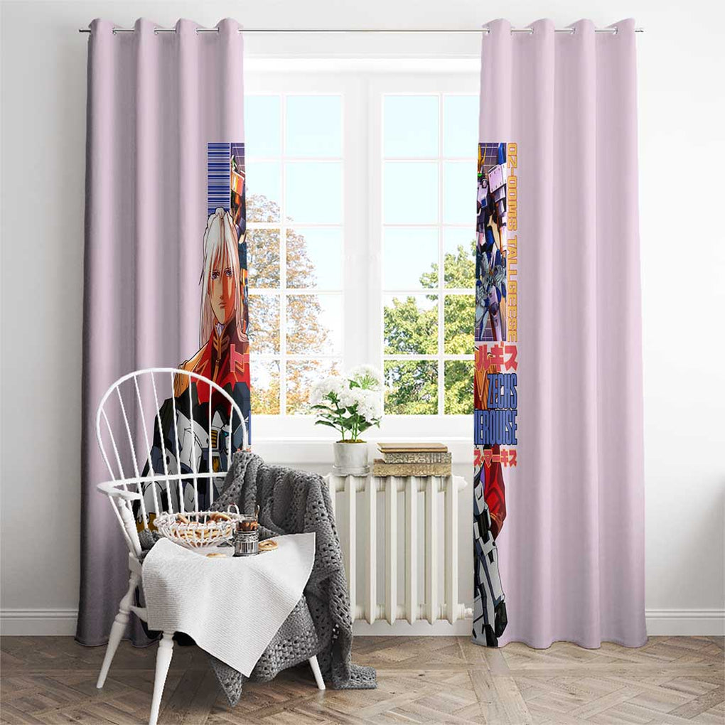 Tallgeese x Zechs Merquise Gundam Wing Window Curtain Anime Style