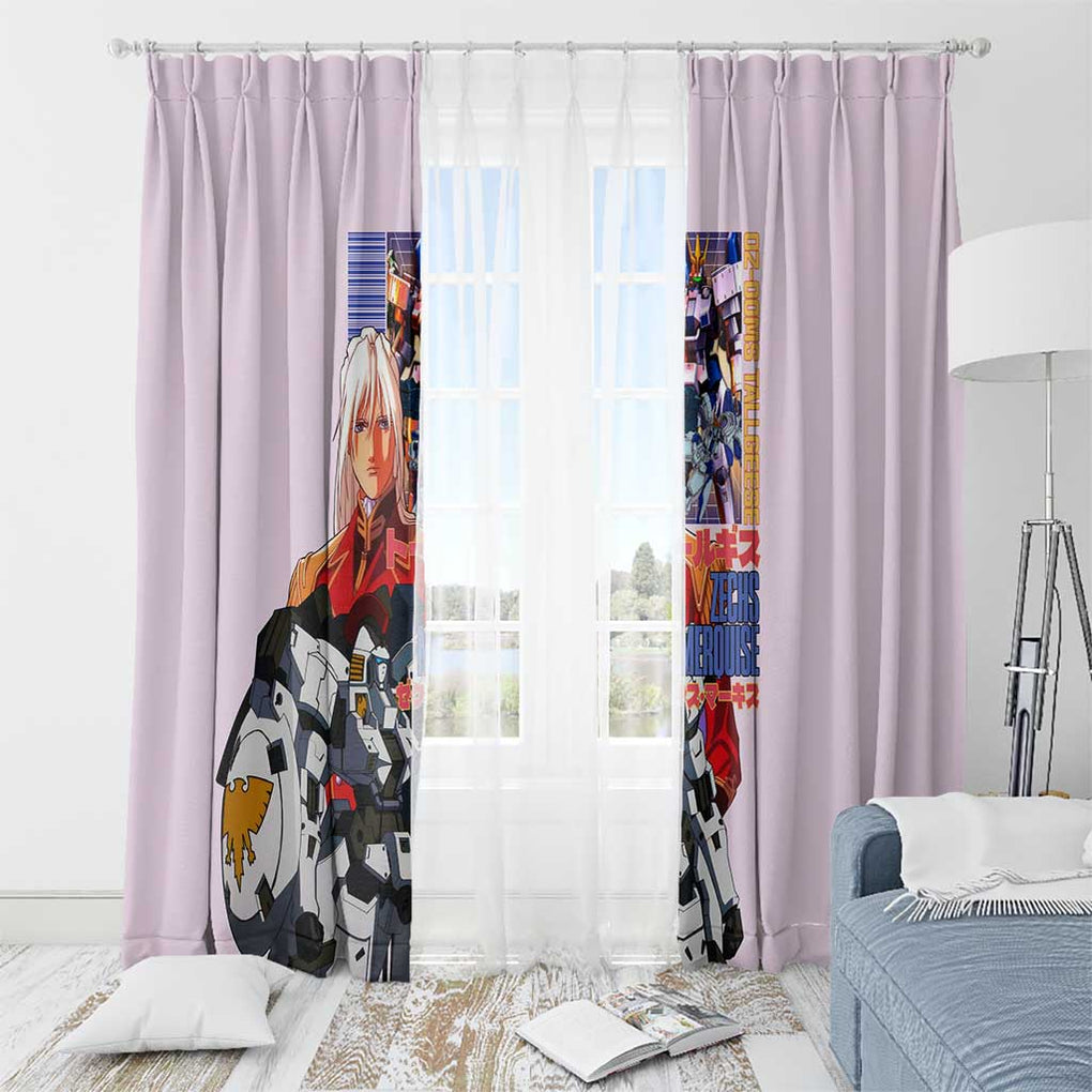 Tallgeese x Zechs Merquise Gundam Wing Window Curtain Anime Style