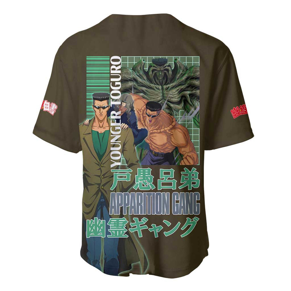 Younger Toguro Yuyu Hakusho Baseball Jersey Anime Style