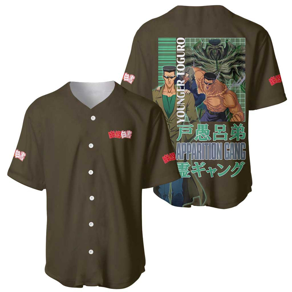 Younger Toguro Yuyu Hakusho Baseball Jersey Anime Style
