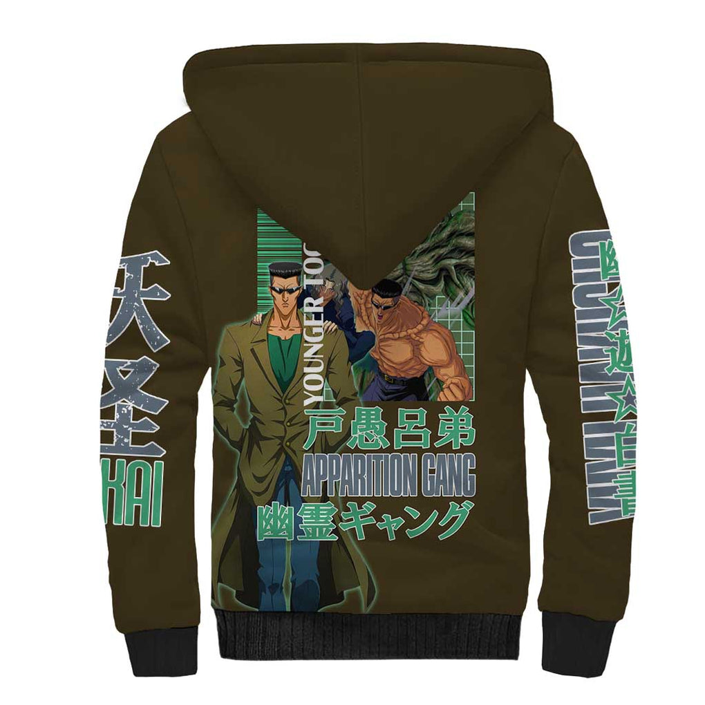Younger Toguro Yuyu Hakusho Sherpa Hoodie Anime Style
