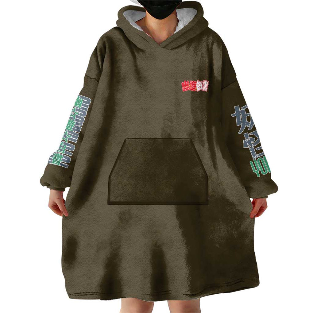 Younger Toguro Yuyu Hakusho Wearable Blanket Hoodie Anime Style