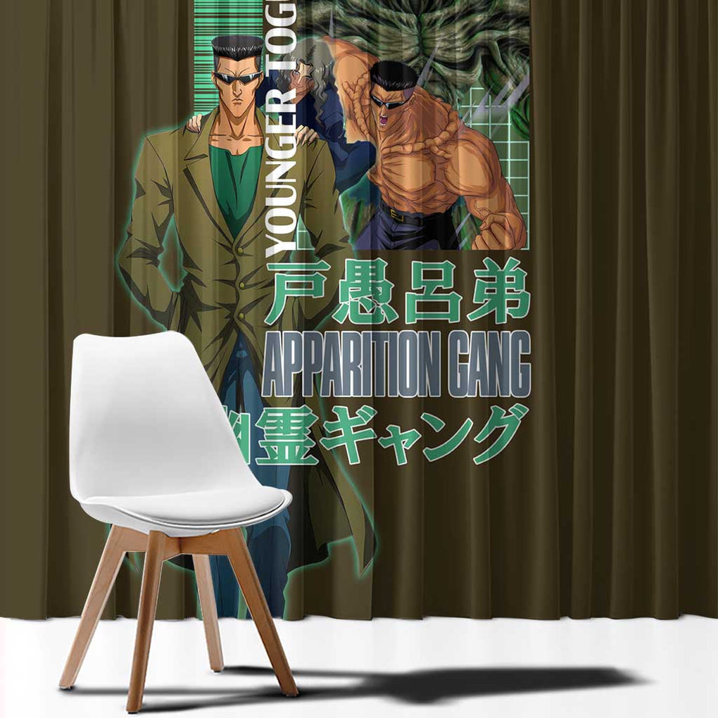 Younger Toguro Yuyu Hakusho Window Curtain Anime Style