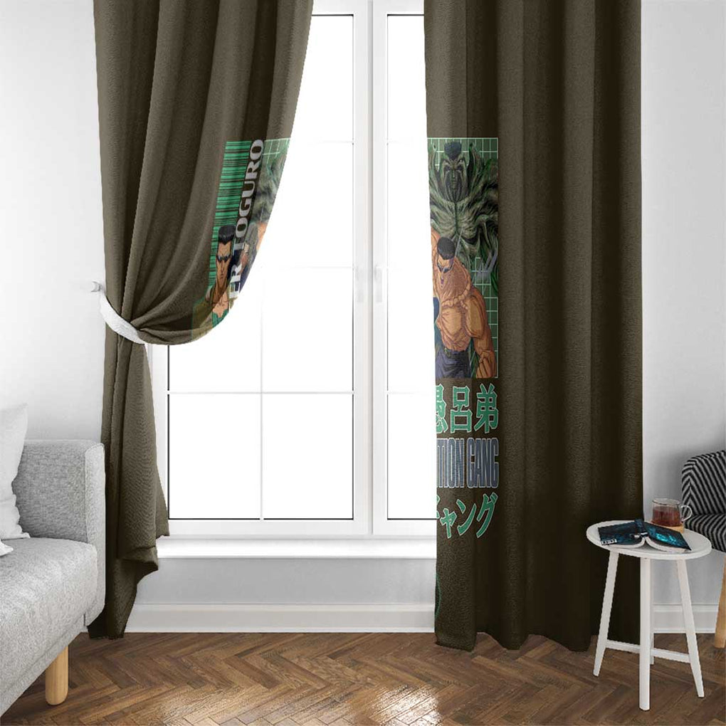 Younger Toguro Yuyu Hakusho Window Curtain Anime Style