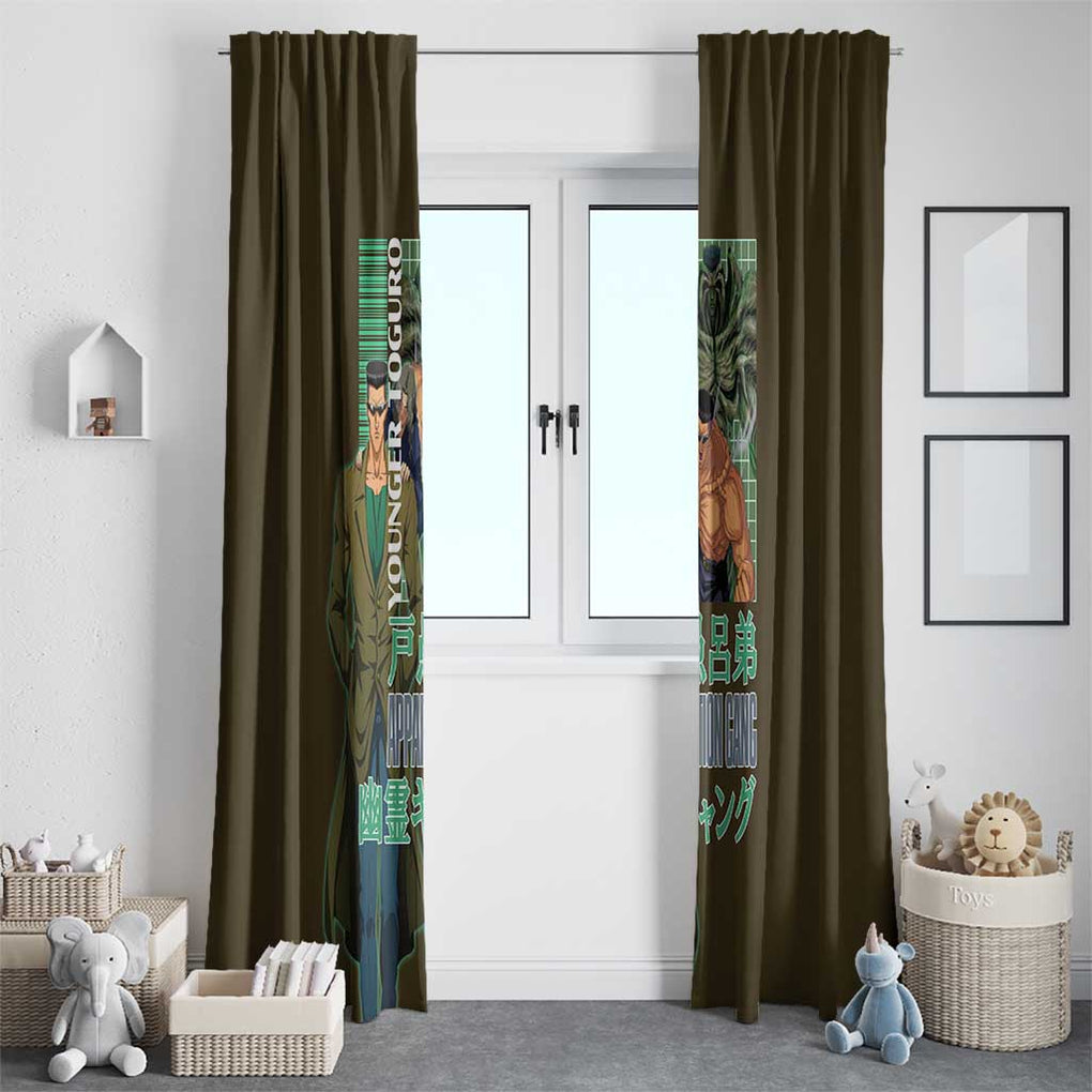 Younger Toguro Yuyu Hakusho Window Curtain Anime Style