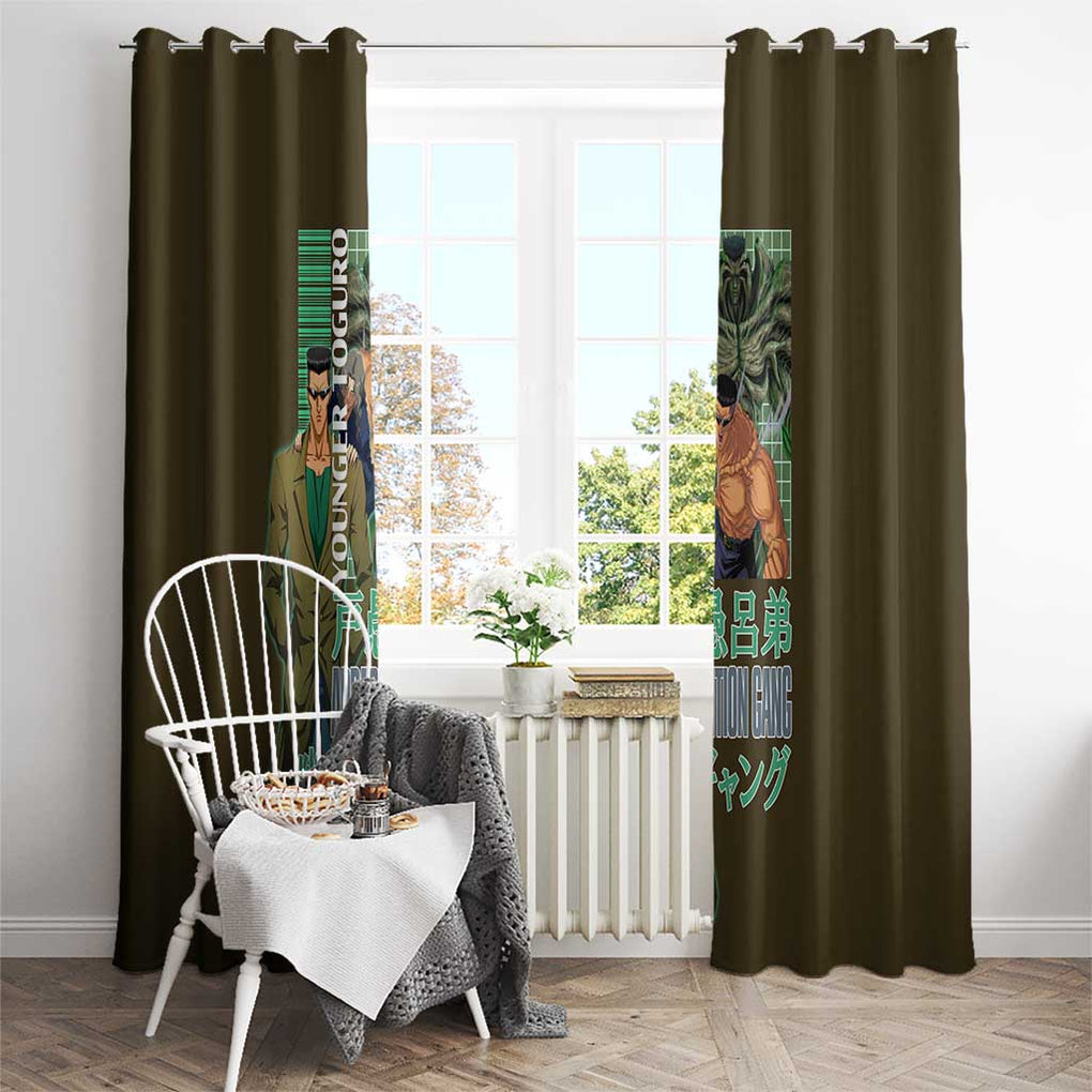 Younger Toguro Yuyu Hakusho Window Curtain Anime Style