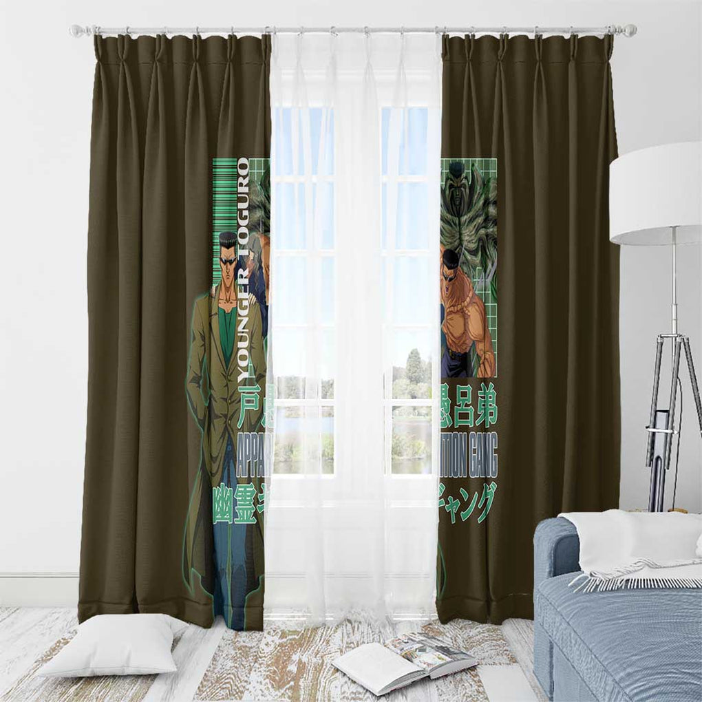 Younger Toguro Yuyu Hakusho Window Curtain Anime Style