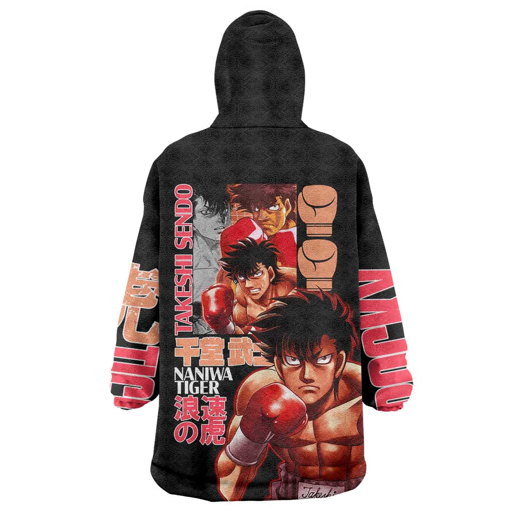 Takeshi Sendo Hajime no Ippo Wearable Blanket Hoodie Anime Style