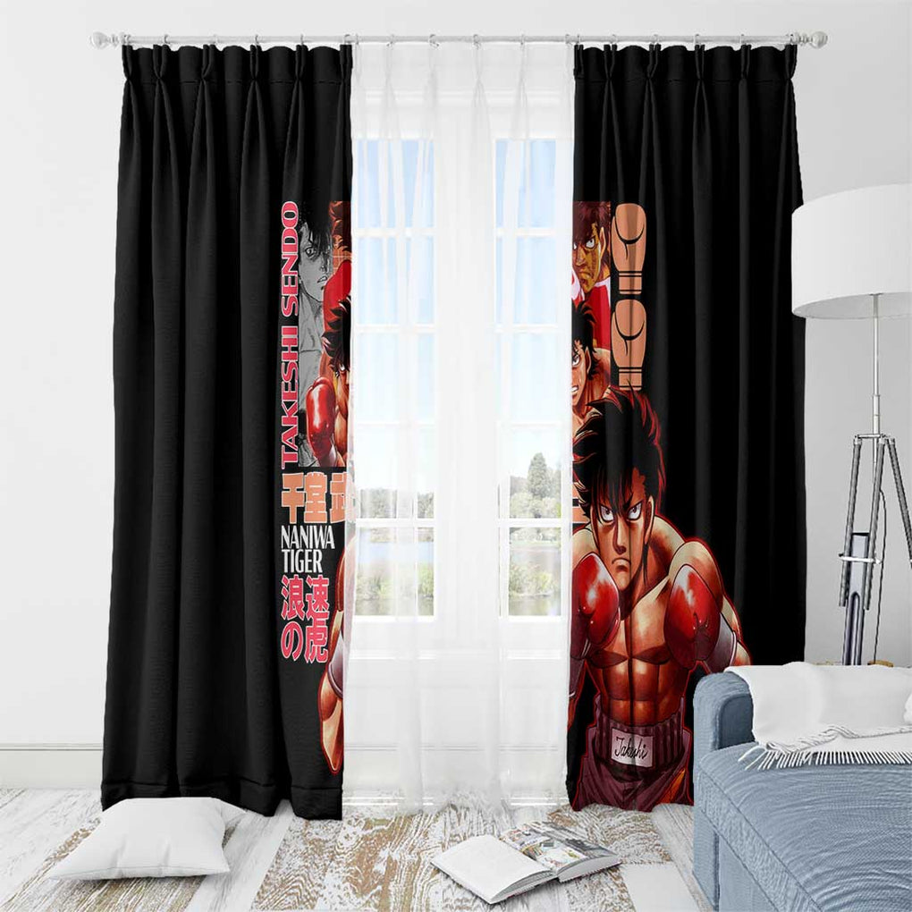 Takeshi Sendo Hajime no Ippo Window Curtain Anime Style