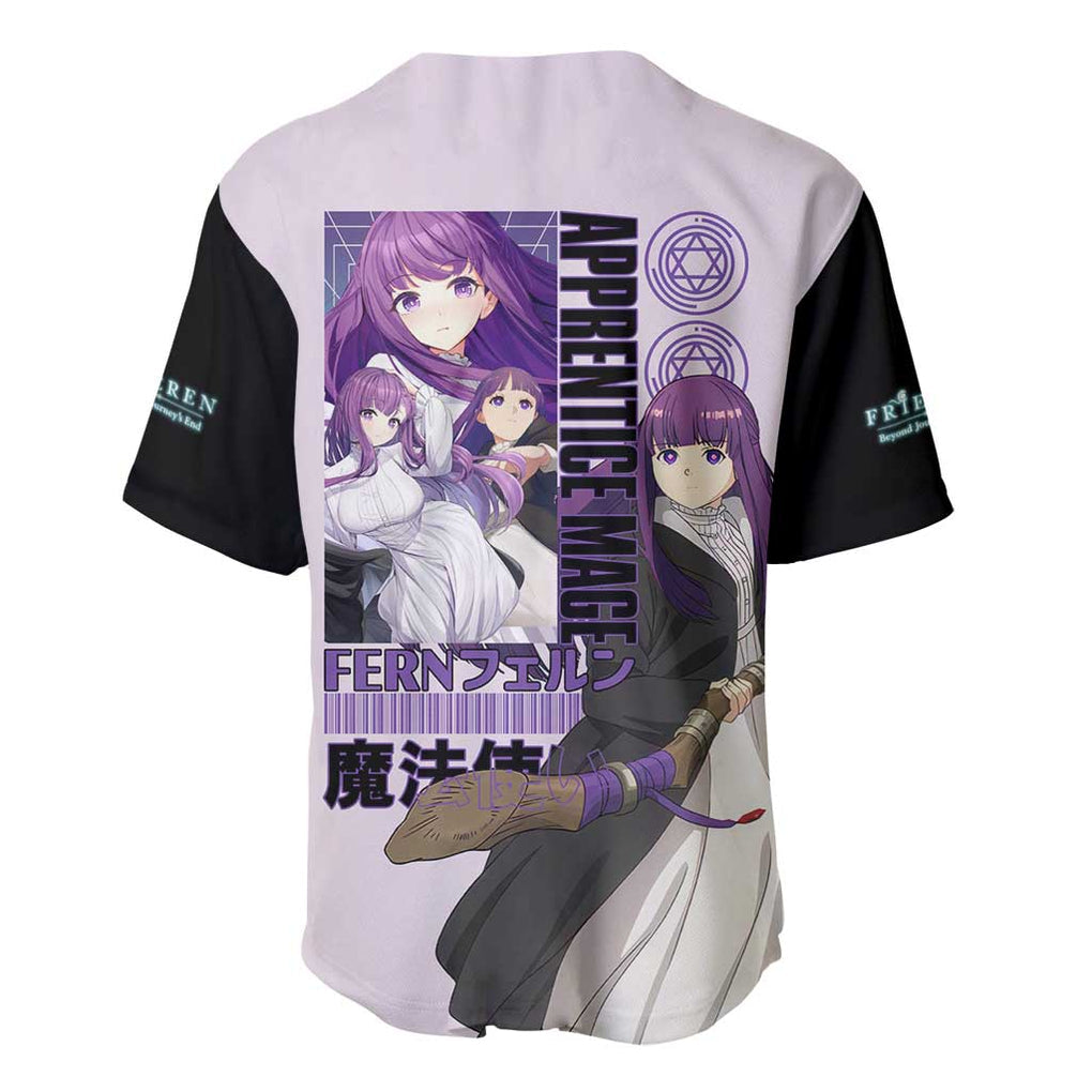 Fern V2 Frieren Beyond Journey’s End Baseball Jersey Anime Style
