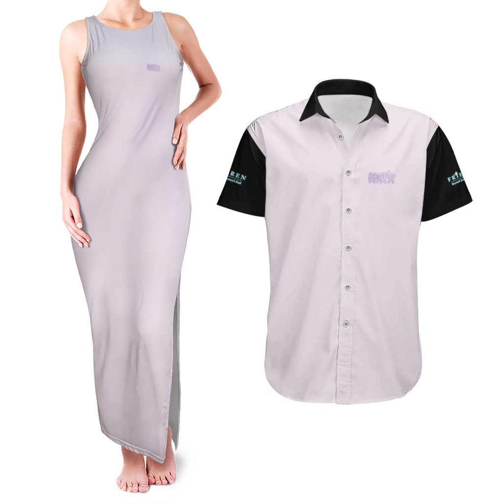 Fern V2 Frieren Beyond Journey’s End Couples Matching Tank Maxi Dress and Hawaiian Shirt Anime Style