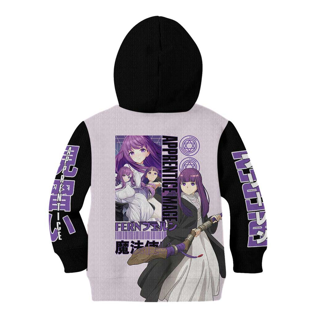 Fern V2 Frieren Beyond Journey’s End Kid Hoodie Anime Style
