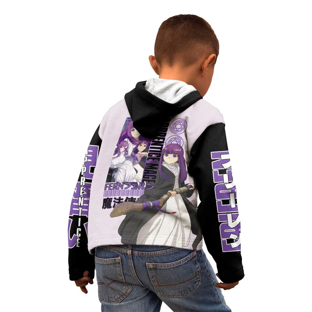 Fern V2 Frieren Beyond Journey’s End Kid Hoodie Anime Style