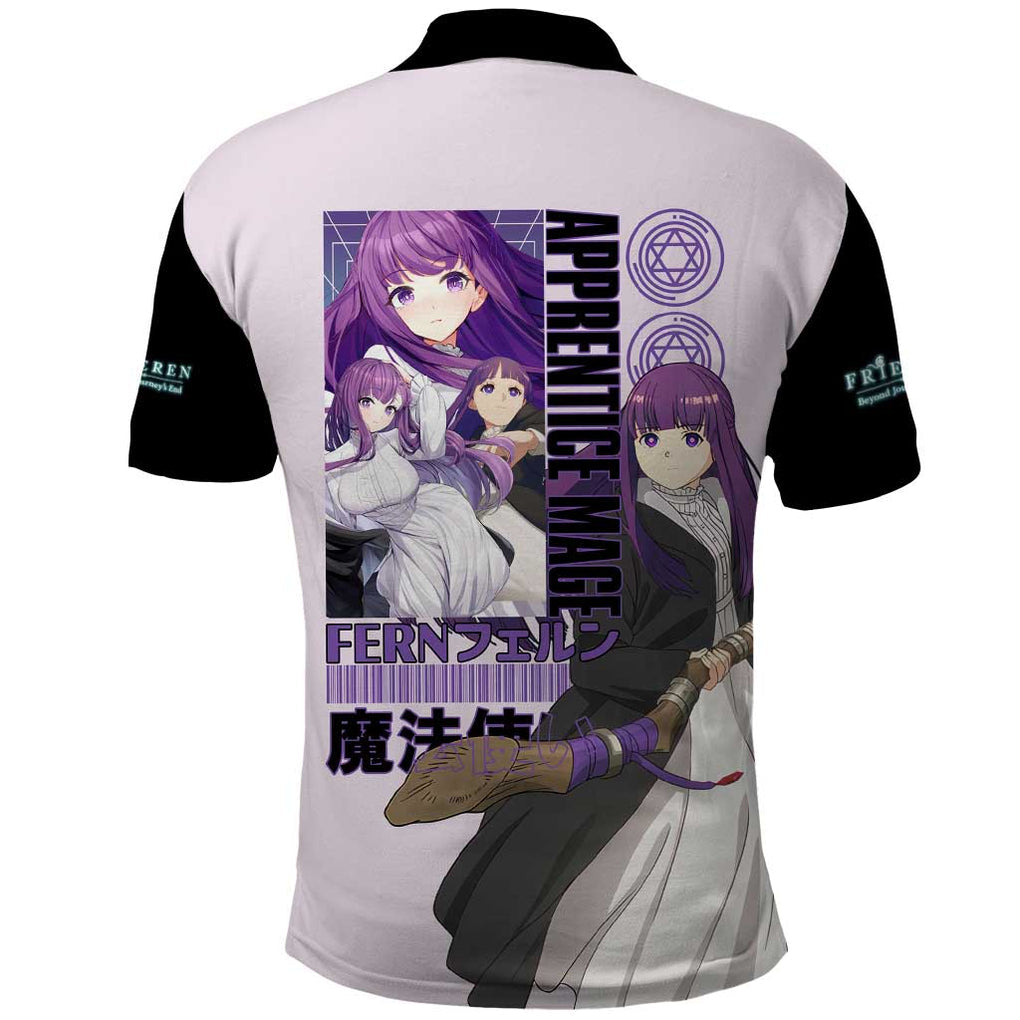 Fern V2 Frieren Beyond Journey’s End Polo Shirt Anime Style
