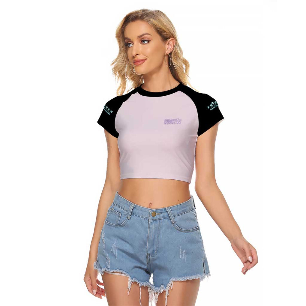 Fern V2 Frieren Beyond Journey’s End Raglan Cropped T Shirt Anime Style