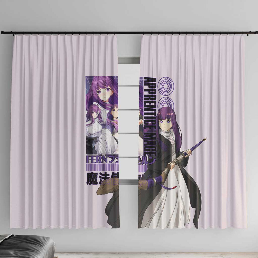 Fern V2 Frieren Beyond Journey’s End Window Curtain Anime Style