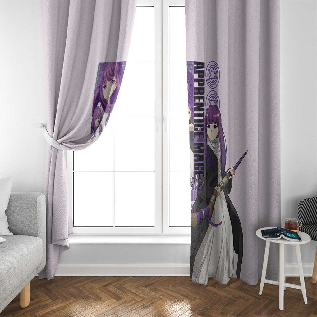 Fern V2 Frieren Beyond Journey’s End Window Curtain Anime Style