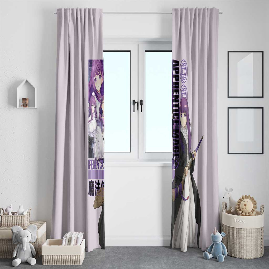 Fern V2 Frieren Beyond Journey’s End Window Curtain Anime Style