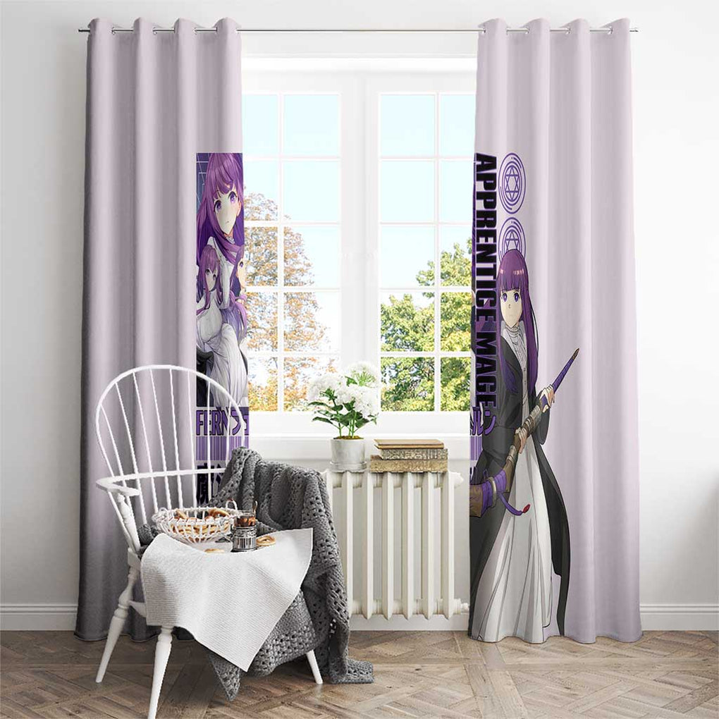 Fern V2 Frieren Beyond Journey’s End Window Curtain Anime Style