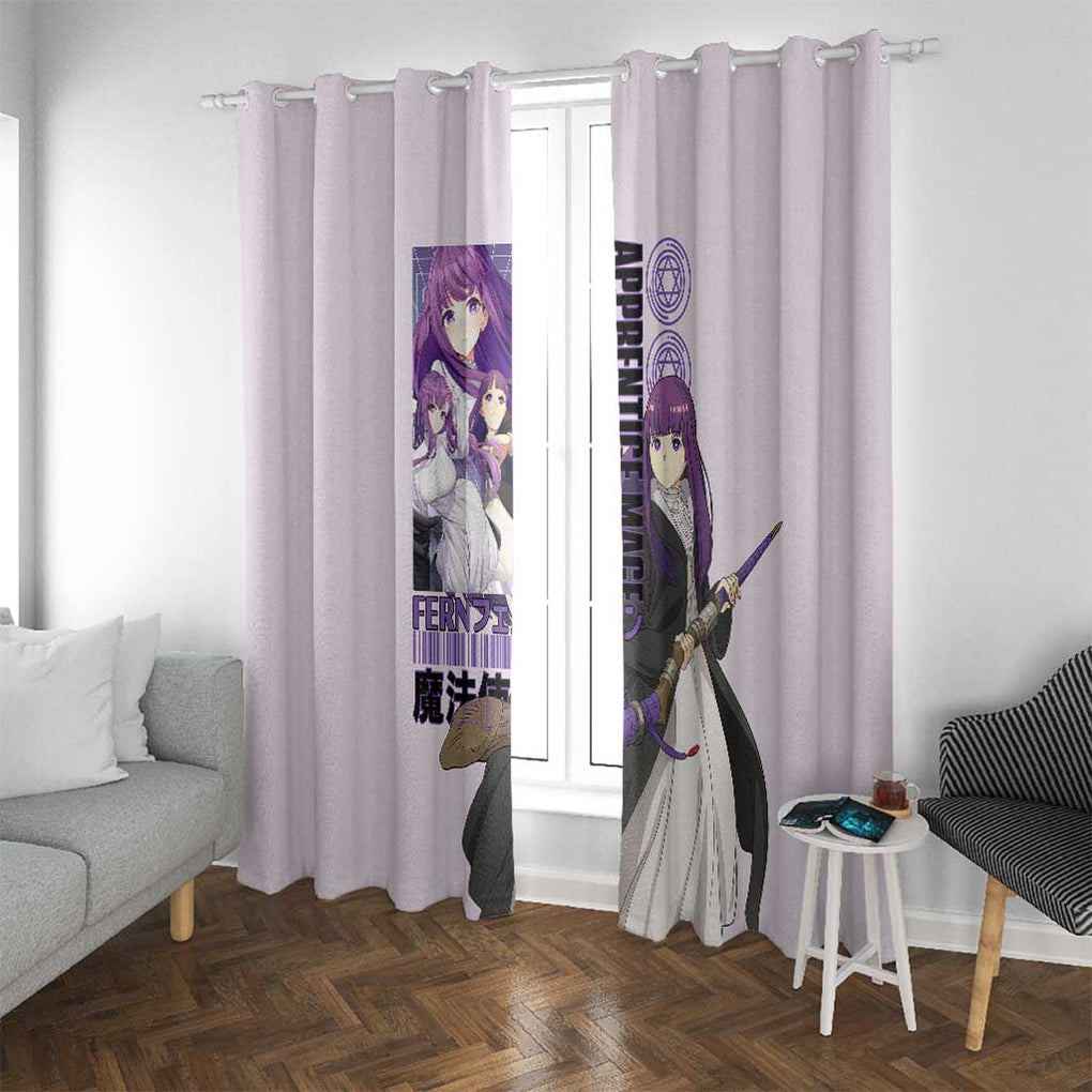Fern V2 Frieren Beyond Journey’s End Window Curtain Anime Style