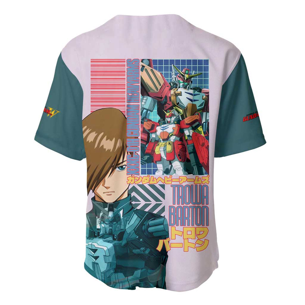 Heavyarms x Trowa Barton Gundam Wing Endless Waltz Baseball Jersey Anime Style