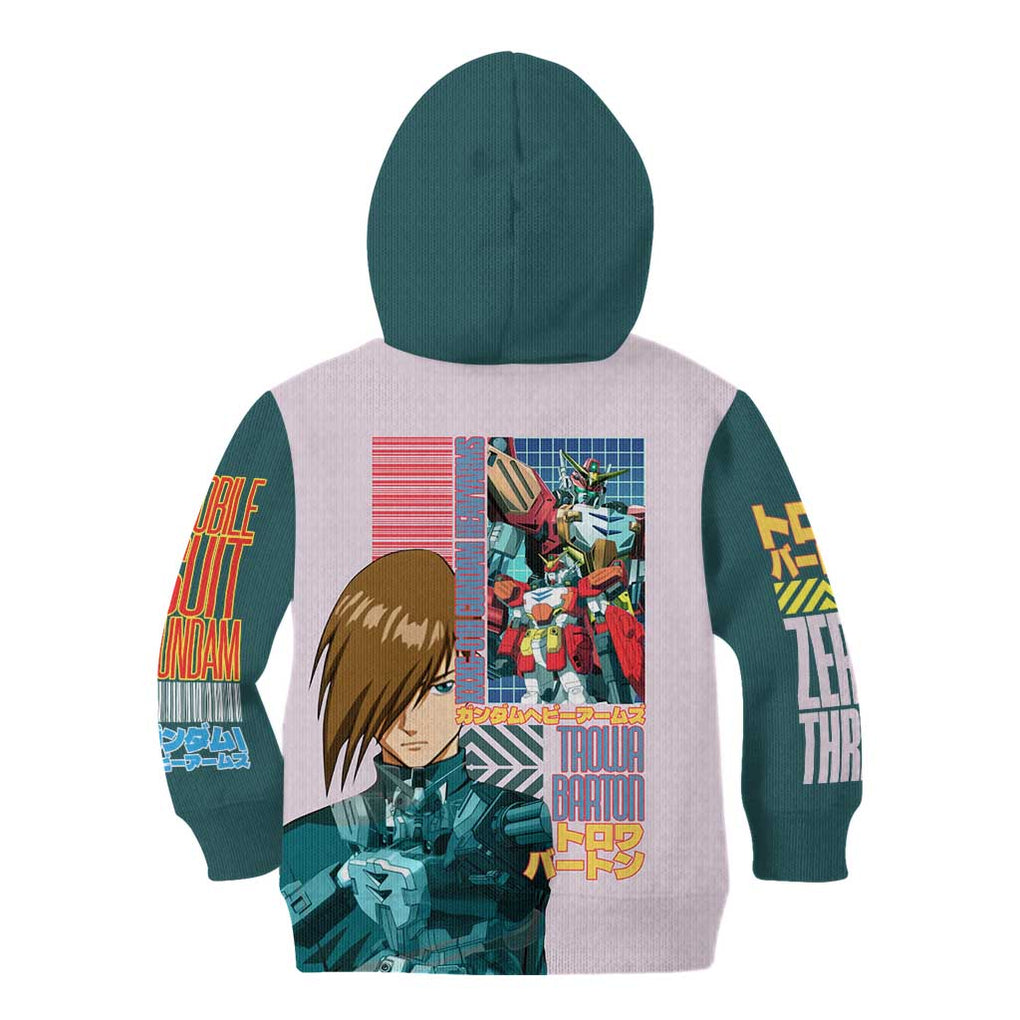 Heavyarms x Trowa Barton Gundam Wing Endless Waltz Kid Hoodie Anime Style