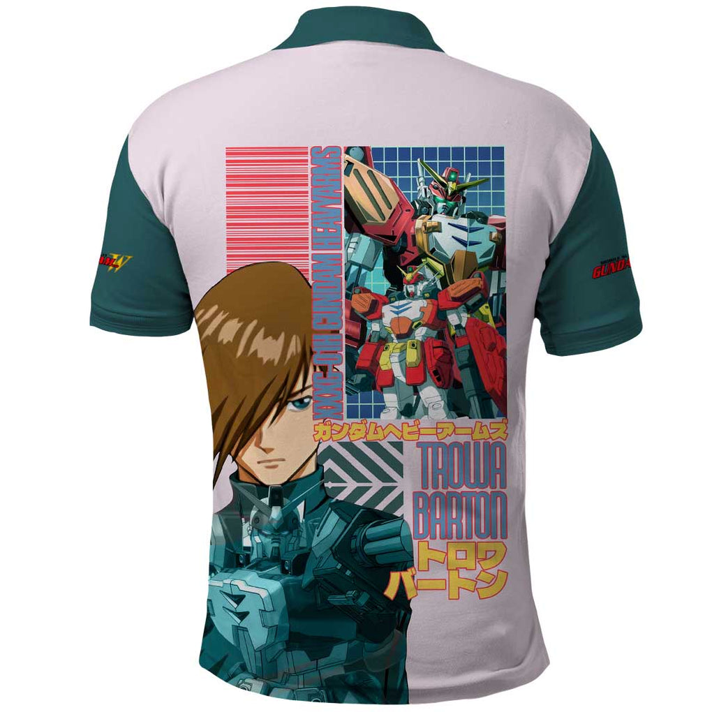 Heavyarms x Trowa Barton Gundam Wing Endless Waltz Polo Shirt Anime Style
