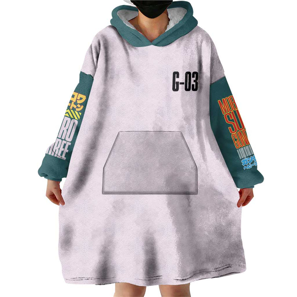 Heavyarms x Trowa Barton Gundam Wing Endless Waltz Wearable Blanket Hoodie Anime Style