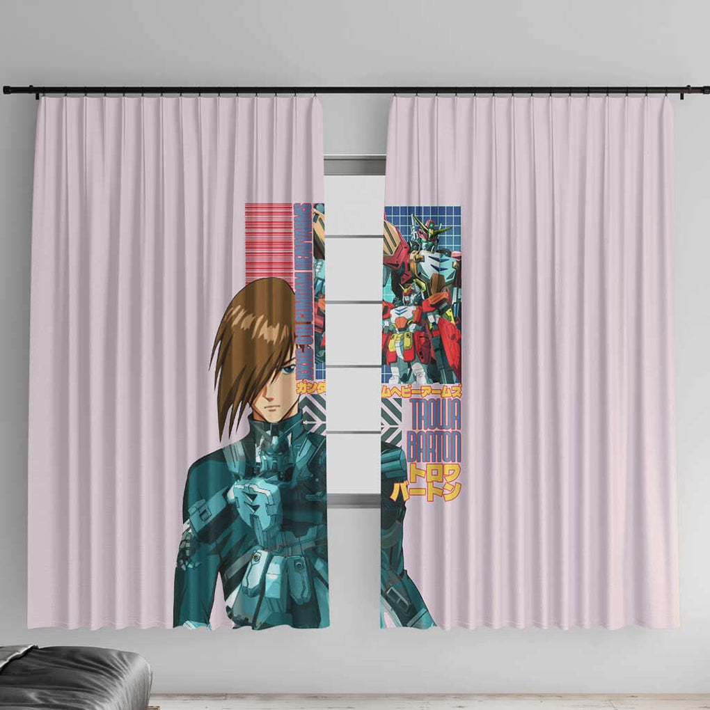 Heavyarms x Trowa Barton Gundam Wing Endless Waltz Window Curtain Anime Style