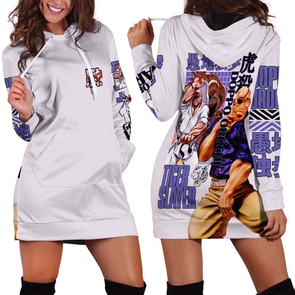 Doppo Orochi Baki Hoodie Dress Japan Anime Style - The Mazicc