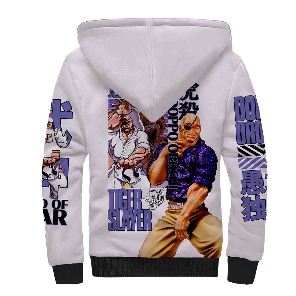 Doppo Orochi Baki Sherpa Hoodie Japan Anime Style - The Mazicc
