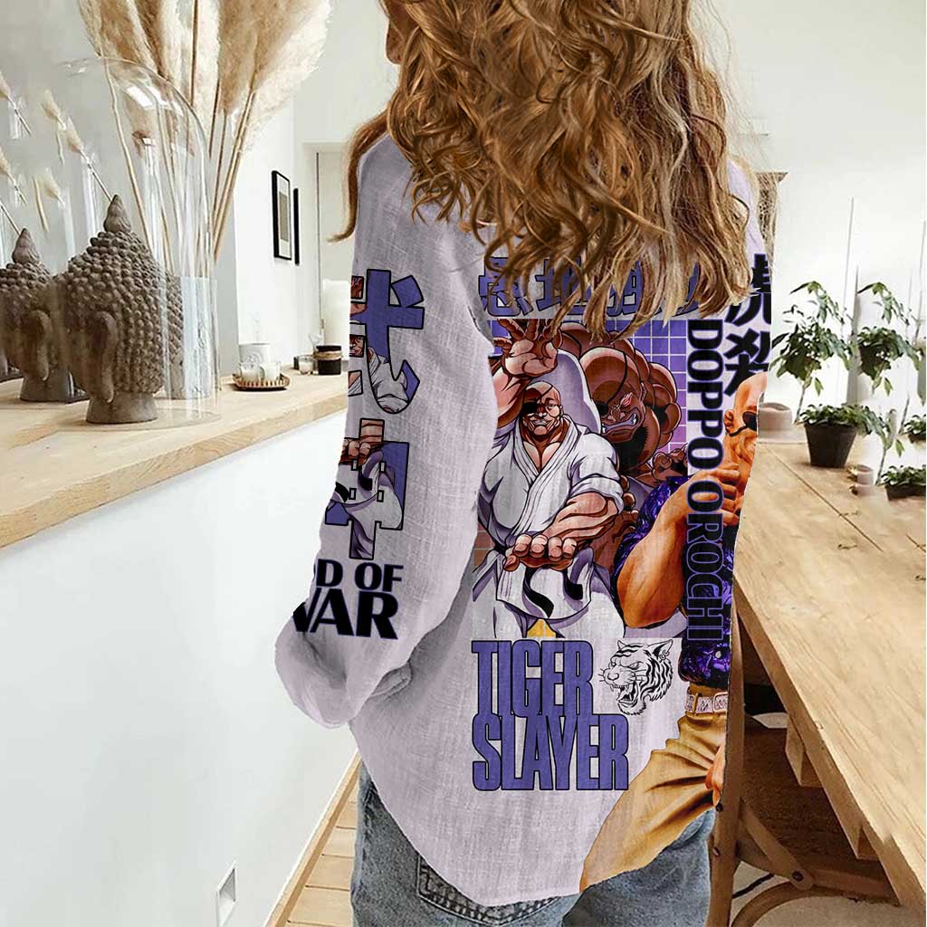 Doppo Orochi Baki Women Casual Shirt Japan Anime Style - The Mazicc